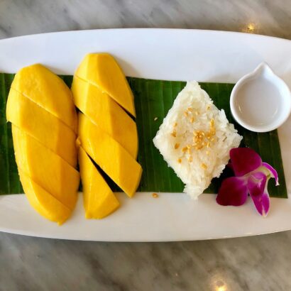 Thai mangoes and sticky rice